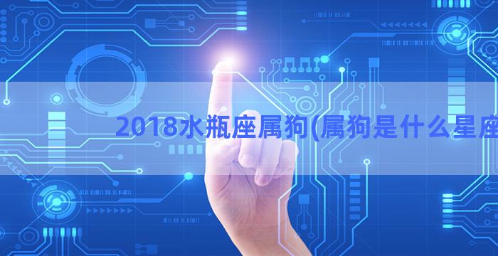 2018水瓶座属狗(属狗是什么星座)