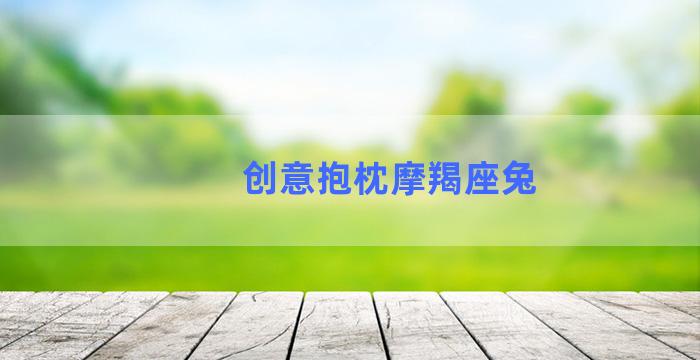 创意抱枕摩羯座兔